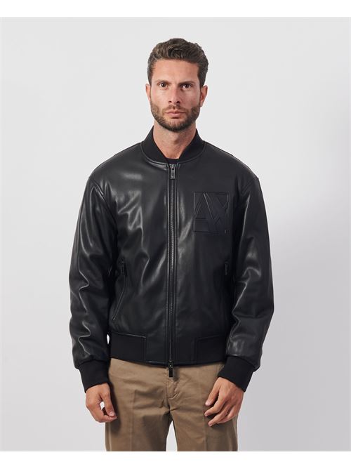 Armani Exchange Men's Faux Leather Jacket ARMANI EXCHANGE | 6DZB23-ZE1CZ1200